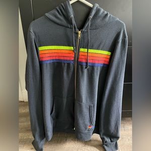 Aviator Nation Neon Stripe Hoodie